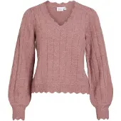 Vila Vizira V-hals Strikket Pullover