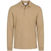 Lacoste Longsleeve Piqueskjorte Piqué Beige Størrelse