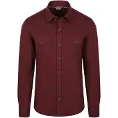 R2 Flanell Overskjorte Bordeaux Størrelse