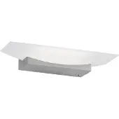 Fischer & Honsel Leuchten Bowl TW LED-vegglampe, bredde 30 cm, nikkel