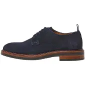 Hackett London for man. HMS21487 Egmont navy blue derby shoes (43), Flat, Suede, Laces, Casual, Classic