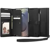 Spigen Wallet S lommebokdeksel for Samsung Galaxy S25 Ultra, svart