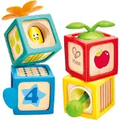 Hape Sanseblokker - 4 stk. - Dynamisk tall Blocks - - OneSize - Klosser