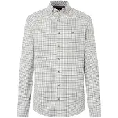 Hackett London for man. HM3010854 Green Flannel Check Shirt (M), Casual, Cotton, Long sleeve