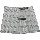 Superdry Athletic Essentials Check Pleated Kort Skjørt