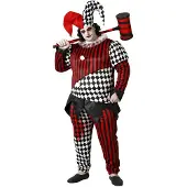 Atosa Harlequin Halloween Mann Kostyme