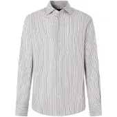 Hackett for man. HM3010832 Classic fit tricolor striped shirt in gray (L), Casual, Grey, Cotton, Long sleeve