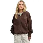 Superdry Luxe Fur Lined Genser Med Hel Glidelås