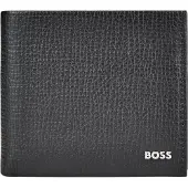 BOSS for man. 50573521 Derwil Black Leather Wallet (OSFA), Casual, Classic