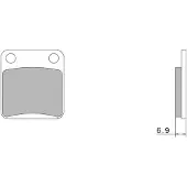 Nissin Premium A0060 2p-206ns Semi-sintrede Bremseklosser