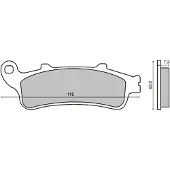 RMS Beauty Peugeot Looxor 125cc 225100973 Sintrede Bremseklosser