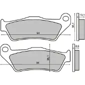 RMS Beauty Bmw R850c 225101383 Sintrede Bremseklosser