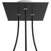 Creative Cables Kroq203tf103 Rose-one Square Matte Black Rose-sett