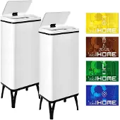 Wellhome Smarte Søppelkasser 60l 2 Enheter
