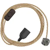 Creative Cables Snakebis Twisted E27 Lampeholder Med Ledning