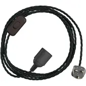 Creative Cables Snakebis Twisted E14 Lampeholder Med Ledning