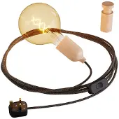 Creative Cables Snake Rolé Lampeholder Med Ledning