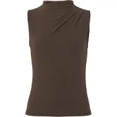 Pieces Madison Draped Ermeløs T-skjorte