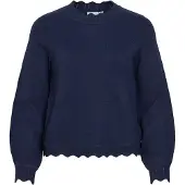 Vila Vinikolina Høy Hals Strikket Pullover