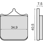 RMS Beauty Ktm 690 Sm R 225102860 Organiske Bremseklosser