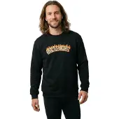 Santa Cruz Burnt Collegiate Crew Genser svart