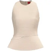HUGO Caleti 10281311 Red Ermeløs Bluse