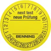 Benning gul folie selvklebende (Ø x L) 30 x 30 mm 300 stk