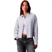 Calvin Klein Jeans Lv047c141g Cropped Skjorte Med Lange Ermer