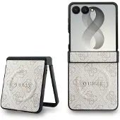GUESS Samsung Galaxy Z Flip8 4G Ringdeksel i farger - MagSafe-kompatibel - Rosa