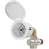 PLASTIMO Fleksibelt Deksel Vanninntak Rundt Albuekobling 13.5x9.6x7 Cm