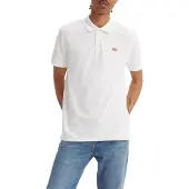 Levi's for man. 35883-0003 White Housemark polo (S), Casual, Cotton, Short sleeve