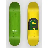 Flip Gate Logo Yellow 8.125"X31.5" Skateboard Deck mønster