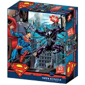 PRIME 3D Superman Vs Brainiac Dc Comics Lentikulært Puslespill 500 Stykker