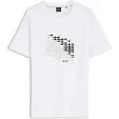 BOSS for man. 50566853 White TS Network Flag T-shirt (XL), Casual, Cotton, Short sleeve