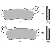 Moto-Master Yamaha 099811 Sintrede Bremseklosser