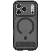 Decoded iPhone 18 Pro/17 Pro stativdeksel AntiMicrobial Hybrid frostet svart