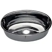 PLASTIMO Rustfritt Stål Oval Vask