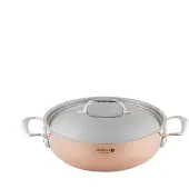 De Buyer Stål Prima Matera Kobber/buet Kasserolle 28 Cm
