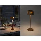 Gnosjö Konstsmide LED-dekolykt Nice, USB-ladetilkobling, rust