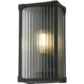 Searchlight Utendørs vegglampe Cincinnati, svart, bredde 16 cm, metall