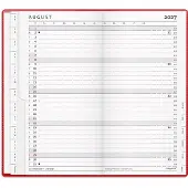 Mayland Index Planner månedskalender rød vinyl 2027