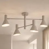 NOLA downlight Milia, 4 lyskilder, beige, E14, metall
