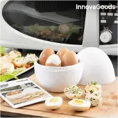 InnovaGoods Eggkoker i mikrobølgeovn med oppskriftsbok