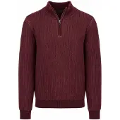 Suitable Bico Halv Zip Genser Burgundy Bordeaux Rød Størrelse