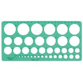 Linex Schablone 1.2 mm, Vanlig linjal