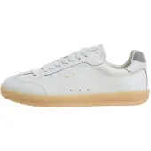 Pepe Jeans for woman. PLS000041 Off-white Ball Plain leather sneakers (36), Flat, None, Casual