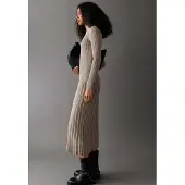 Pepe Jeans for woman. PL9537914 Anna beige dress (L), Casual, Cotton, Long sleeve