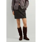 Pepe Jeans for woman. PL9011962 Lina brown skirt (L), Casual, Polyester