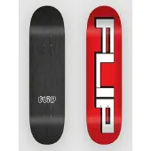 Flip Squared Logo Red 8.0´´x31.50´´ Skateboarddekk
