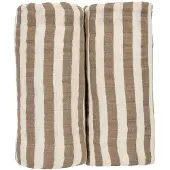 Meyco Baby Fat Stripe 120x120 Cm Musselin 2 Enheter